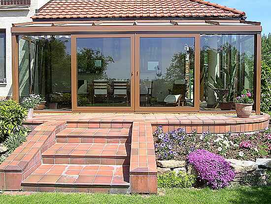 Azienda produttrice verande in legno alluminio x esterni interni